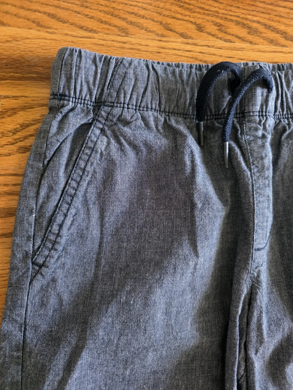 Old Navy Boys Chambray Pull-On Shorts in Blue